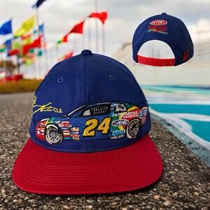 Vintage Jeff Gordon #24 Snapback Hat DuPont NASCAR Cap Competitors View Youngan